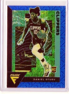 2020-21 Panini Flux Daniel Oturu RC Rookie Blue Mojo Prizm /99 Clippers - Picture 1 of 2