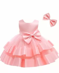 Baby Girls Dress Pageant Backless Lace Dresses Toddler Formal Princess Dress. 3T - Picture 1 of 8