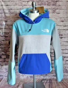 NWT WOMENS THE NORTH FACE NOVELTY FLEECE HOODIE JACKET MAUI BLUE SZ M - Picture 1 of 4