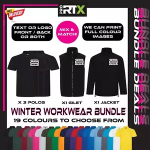 PAQUETE DE ROPA DE TRABAJO DE INVIERNO PERSONALIZADO IMPRESO UNISEX - Imagen 1 de 16