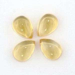 CITRINE 10 x 8 MM PEAR CUT CABOCHON SOLD PER STONE ALL NATURAL F-4932 - Picture 1 of 1