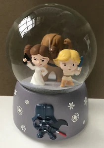 Globo de nieve musical Star Wars Lucas Films Luke Skywalker princesa Leia Chewbacca - Imagen 1 de 8