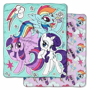 My Little Pony Double-Sided Cloud Throw Blanket, 60”x 70” - Picture 1 of 4