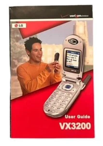 User Guide for LG VX3200 Cellular Cell Flip Phone English & Spanish Verizon - Photo 1 sur 2