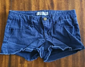Pantaloncini corti donna junior senza confini NOBO blu tagliati taglia 7  - Foto 1 di 9