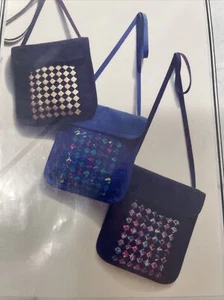Borsa anni 90 modello cucito Fab-u-Wear Natalie Johanson vintage tessuto frontale - Foto 1 di 12