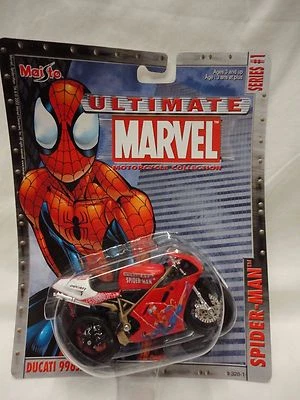 Maisto Ultimate Marvel Motorcycle Collection - Spider-Man Ducati 996SPS M5 - Image 1 of 4