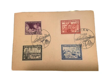 1942 Wien Germany Tag Der Briefmarke Cover Postcard - Image 1 of 4