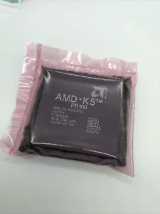 AMD K5 PR100 5x86 Socket 7 CPU 100MHz Vintage Rare Processor PR100ABQ ABR USA - Picture 1 of 14