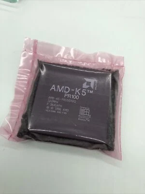 AMD K5 PR100 5x86 Socket 7 CPU 100MHz Vintage Rare Processor PR100ABQ ABR USA - Image 1 of 4