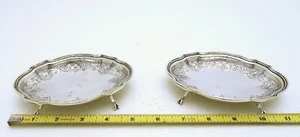 2 Augsburg Solid Silver Dish / Raised Kettle Trivet Tray Hallmarked GV C 1730 - Picture 1 of 13