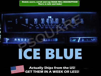 Speedometer Speedo LED Dash Bulbs Ice Blue For Oldsmobile 78 88 Olds Cutlass  - Image 1 of 2