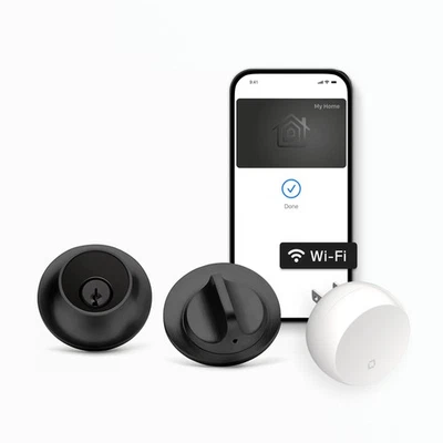 Smart Lock + WiFi Deadbolt - La cerradura inteligente más pequeña del mundo - Apple Home Key & Vo... Foto 1 de 4