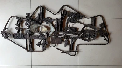 Eisenrelief - Ben Zonnenberg vorderseitig signiert - Bild 1 von 4