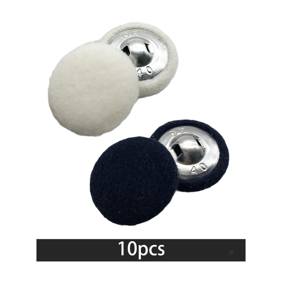 10 Pieces Fabric Cloth Covered Buttons, 20mm Decoration Crafts Wedding Shank - Image 1 of 1
