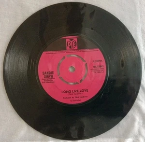 Sandie Shaw-Long Live Love/I've Heard About Him Vinyl 7" Single.1965 Pye 7N15841 - Picture 1 of 4