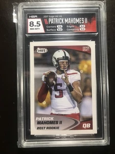 Patrick Mahomes II 2017 Sage Hit #5 ROOKIE RC CHIEFS GRADED HGA 8.5  - Picture 1 of 2
