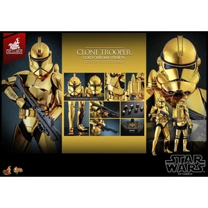 Clone Trooper (Gold Chrome) MMP Fully Poseable Exclusive Hot Toys Figur - Bild 1 von 11