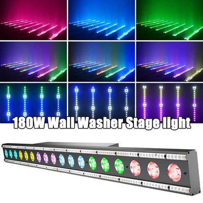 18 LED RGBW Wall Wash Light DMX512 Stage DJ Party Disco Bar Light Show Display - Image 1 of 4