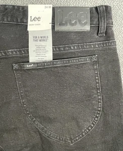 Pantalones de mezclilla LEE para hombre 34 M tono ébano "se ajustan como 37,5x31" nuevos con etiquetas - Imagen 1 de 15