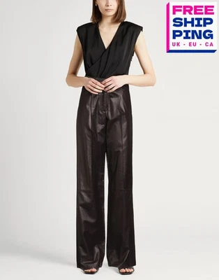 Precio de venta sugerido por el fabricante 1208 € Pantalones plisados de cuero Fabiana Filippi IT40 UK8 US XS hechos en Italia Foto 1 de 4