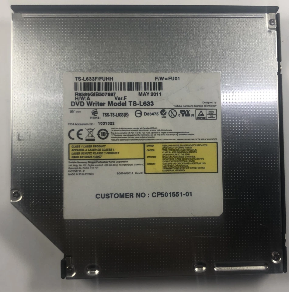 Computadora portátil Fujitsu LifeBook TH700 TS-L633 DVD Writer - CP501551-01 Foto 1 de 1