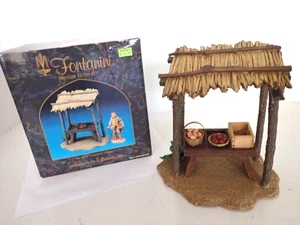 Fontanini Verkäufer Kiosk Set Box #55502 für 5" Dorfkrippe mit Tisch & Produzieren - Bild 1 von 4