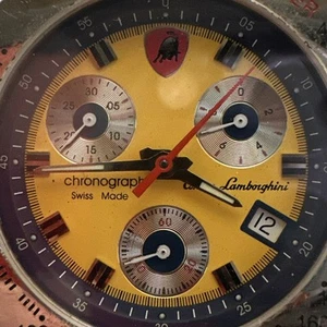 Tonino Lamborghini Quartz Chronograph Yellow Dial Untested B135 - Picture 1 of 17