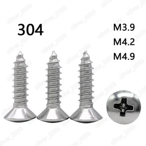 304 Tornillos autorroscantes de cabeza elevada avellanados Phillips de acero inoxidable - Imagen 1 de 6