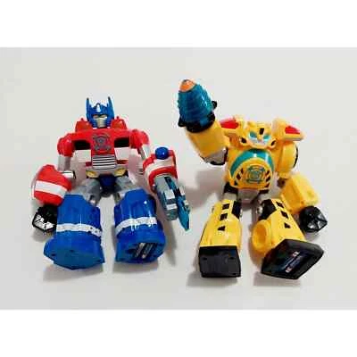 Transformers Optimus Prime Robot light up 2012 Bumble Bee lot  - Image 1 of 4