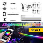 18 in 1 RGB Car Atmosphere Interior LED Guide Fiber Optic Ambient Light Lamp NEW Volkswagen Combi