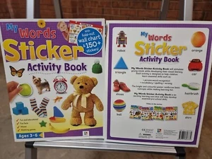 My Words Sticker Activity Book with Large Fold-Out Wallchart & 150+ Stickers - Picture 1 of 10