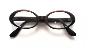 Vintage L. Evrard Cateye Eyeglasses Bronze Brown Made in France Frames Only - Picture 1 of 5