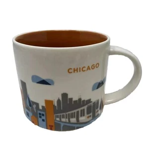 Starbucks Chicago USA "You are Here" Collector Series Kaffeebecher 14 Oz EUC - Bild 1 von 11