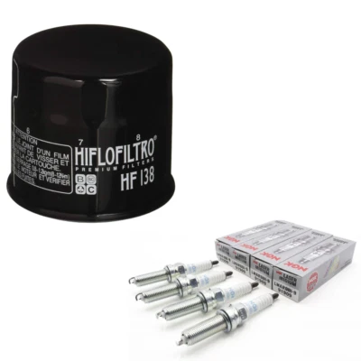 Kit de afinación Suzuki 14-24 DL1000 1050 VSTROM 4 tapones de iridio NGK y filtro de aceite Foto 1 de 4