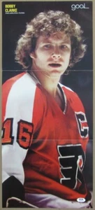 Póster Programa Plegable Bobby Clarke Flyers Firmado Vintage 11x24 PSA/ADN 154864 - Imagen 1 de 3