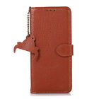 Genuine Leather Flip Wallet Card Stand For Samsung S21 Fe/S21plus/S21 Ultra Case