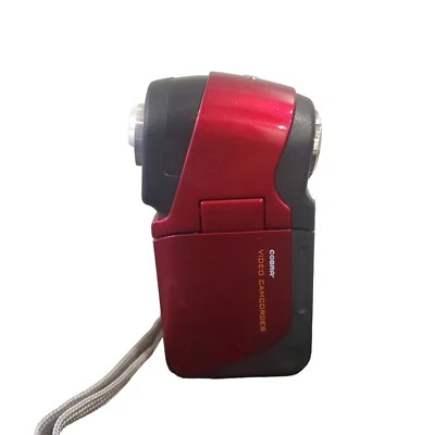 Alba TDV-521 Ultra Slim Digital Video Camcorder 5MP 8 x Zoom Tested Works Red - Image 1 of 4