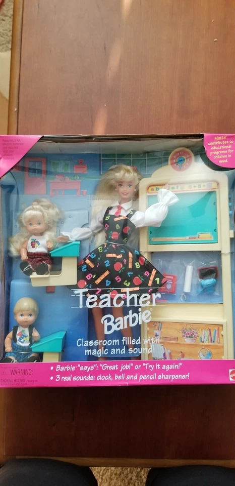 Juego de muñecas Barbie Teacher 1995 - ¡Nuevo en caja!  Foto 1 de 1
