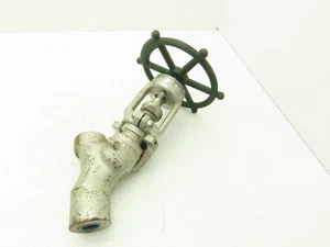 Rockwell Edward B66264 Univalve Y-Pattern Manual Globe Valve 3/4" Socket Weld - Picture 1 of 8