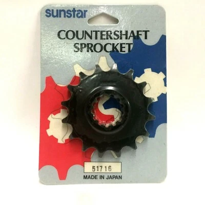 Piñón contraeje delantero Yamaha FJ1100 1985 FJ 1200 1986-1987 16 dientes Foto 1 de 3