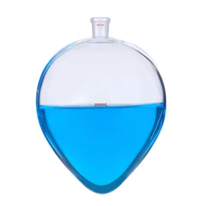 24/29 Lab Pear Shape Glass Flask Laboratory Chemistry Pyriform Boiling Bottle - Picture 1 of 9