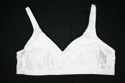 052X03 Hanesbrands 09548P Lace Detail Wireless Bra 44DD White NWD - Image 1 of 2