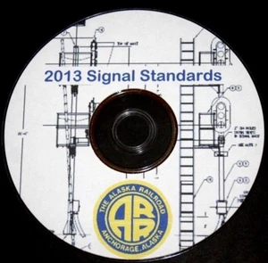 Alaska Railroad 2013 Signal Standard Plans PDF Pages on DVD - Picture 1 of 5