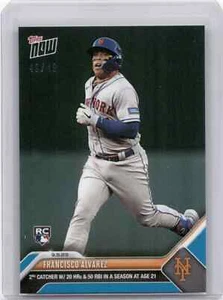 ๐ฆ FRANCISCO ALVAREZ Rookie BLUE Parallel 49/49 Mets RC 2023 Topps Now #820 ๐ - Picture 1 of 2