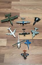 Diecast Planes Jets Military Helicopter ERTL, Matchbox, Hot Wheels Etc. Lot Of 9