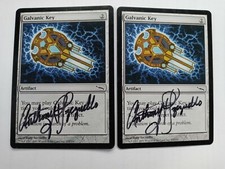 Galvanic Key X1 Mirrodin ed signed by Tony Szczudlo  MTG Magic The Gathering