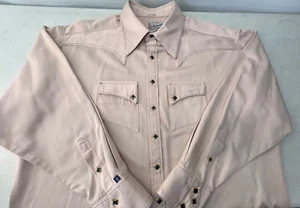 VTG TRUE WEST ROCKMOUNT RANCH WEAR MEN'S XL PEARL SNAP LONG SLEEVE WESTERN SHIRT - Picture 1 of 7
