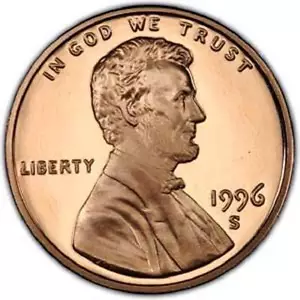 Centavo de prueba 1996-S - Imagen 1 de 1