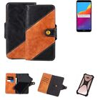 Sleeve for Huawei Honor 7A Pro Wallet Case Cover Bumper black Brown 